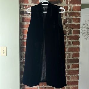 Long Velvet Vest